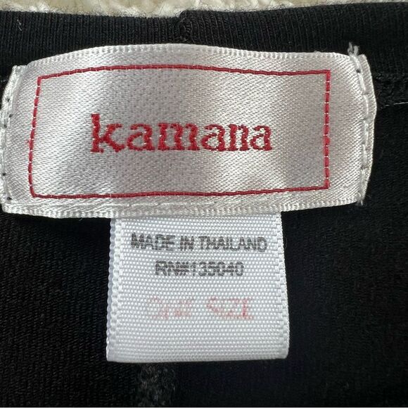 Kamana Art To Wear Abstract Black Multicolor Boho Unique Poncho Shawl Top  SZ OS - Picture 8 of 12